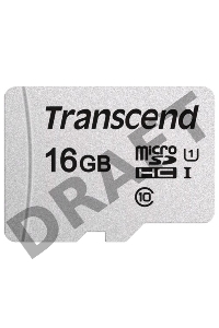 Флеш карта Micro SecureDigital 16Gb Transcend  TS16GUSD300S-A  {MicroSDHC Class 10 UHS-I, SD adapter}