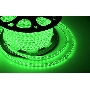 LED лента 220 В, 10х7 мм, IP67, SMD 2835, 60 LED/m, цвет свечения зеленый, бухта 100 м
