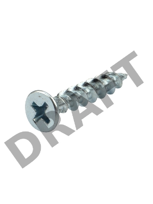 Саморез оконный KRANZ острый, 4.1х25, белый цинк,  пакет (20шт.)