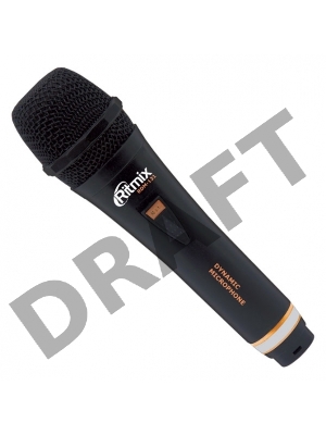 Микрофон проводной Ritmix RDM-131 черный