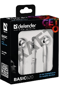 Нaушники BASIC 620 WHITE 63625 DEFENDER