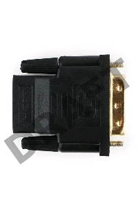 Переходник Cablexpert HDMI-DVI 19F/19M золотые разъемы, пакет, черный (A-HDMI-DVI-2)