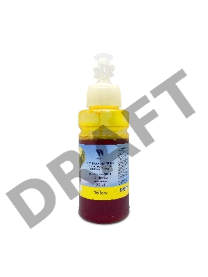 Чернила NV PRINT водорастворимые T6644 для аппаратов Epson L100, L110, L120, L132, L200, L210, L222, L300, L312, L350, L355, L362, L366, L456, L550, L555, L566, L1300, L386, L486, L121, L3050, L3060, L3070, L364, L382,  L605, L655, L1455 (70 ml) Yellow