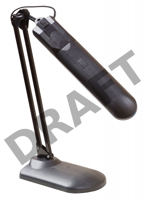 Светильник настольный Трансвит Delta1U/Bl на подставке G23 люминесцентный черный 11Вт