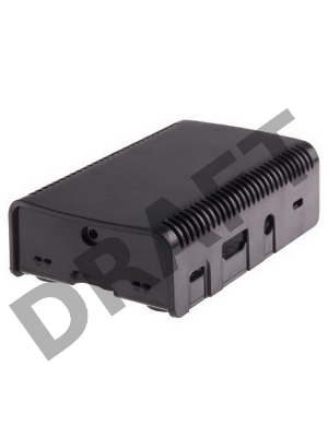 Корпус Raspberry Pi 3 Model B , 2-piece black case ASM-1900040-21, совместим с креплением VESA Mount (103-4300)