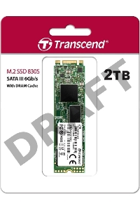 Твердотельный диск 2TB Transcend MTS830, M.2 2280, SATA, 3D TLC, with DRAM [R/W - 560/520 MB/s]