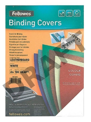 Обложки для переплёта Fellowes A4 250г/м2 белый (100шт) Delta CRC-5370101 (FS-53701)