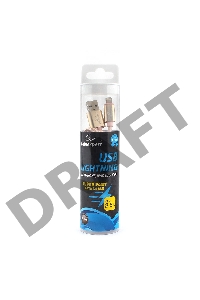 Кабель Cablexpert для Apple CC-U-APUSB01Gd-1.8M, AM/Lightning, серия Ultra, длина 1.8м, золотой, блистер