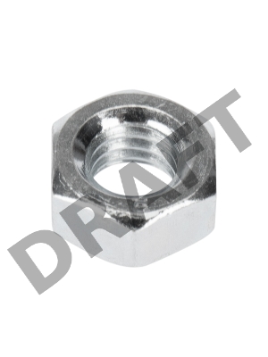 Гайка шестигранная KRANZ DIN 934, M6,  пакет (10шт.)