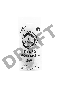 Кабель аудио Gembird, джек3.5 / джек3.5, 5.0м CCA-404-5M