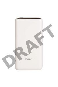Внешний аккумулятор HOCO Q1 Kraft быстрая зарядка QC3.0, PD20, USB-A 22,5W (10000mAh), белый