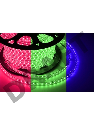 LED лента 220 В, 13х8 мм, IP67, SMD 5050, 60 LED/m, цвет свечения RGB