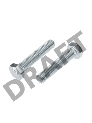 Болт шестигранный KRANZ DIN 933, 8х40,  пакет (2шт.)