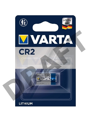 Батарейка Varta ELECTRONICS CR2 BL1 Lithium 3V (6206) (1/10/100)