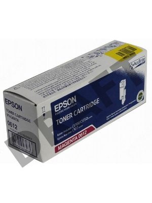 Тонер-картридж Epson 612 Magenta (C13S050612) пурпурный, 1400 стр, для AcuLaser AL-C1700/1750/CX17