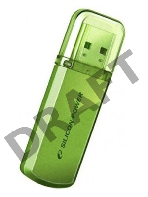 Флеш Диск Silicon Power 32Gb Helios 101 SP032GBUF2101V1N USB2.0 зеленый