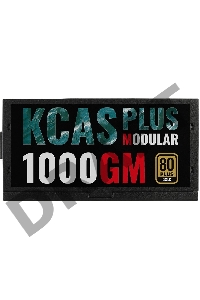 Блок питания Aerocool ATX 1000W KCAS PLUS 1000GM V2 (24+8+4+4pin) APFC 140mm fan 10xSATA Cab Manag RTL