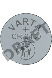 Батарейка Varta ELECTRONICS CR2430 BL1 Lithium 3V (6430) (1/10/100)