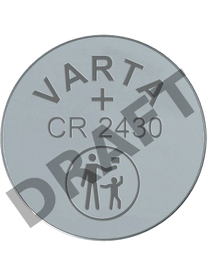 Батарейка Varta ELECTRONICS CR2430 BL1 Lithium 3V (6430) (1/10/100)