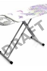 Dogrular, Домина, Доска гладильная 2237 Домина, рабочая поверхность 122 x 40, 142 x 50 x 9,5, регулировка высоты 8 позицмй, подъем 74-96 см, серая