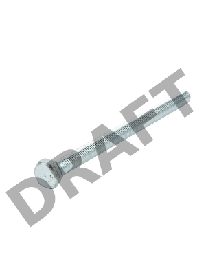 Болт шестигранный KRANZ DIN 933, 8х120,  пакет (2шт.)