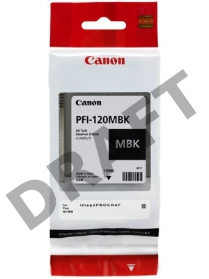 Картридж струйный Canon PFI-120 MBK 2884C001 черный матовый (130мл) для Canon Canon imagePROGRAF TM-200/205