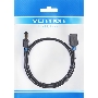 Патч-корд удлинитель Vention прямой SSTP cat.6, RJ45 - 2м. Черный