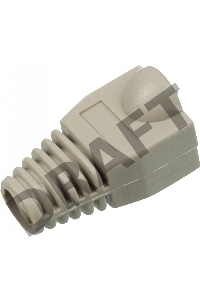 Защитные колпачки для кабеля 6,0мм cat.5, на соединение коннектора с кабелем, серый, 100 шт. в пчк