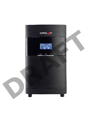Источник бесперебойного питания CROWN On-Line CMUOA-350-2K EURO 2000VA/1800W, корпус металл, TOWER, АКБ 6*12V/7AH, PF-0.9, AVR 110-300V, порт RJ-11/45+USB/RS-232, EPO, розетки 4*EURO, входной кабель 2 м, вентилятор охлаждения, автомат, слот для SNMP, порт