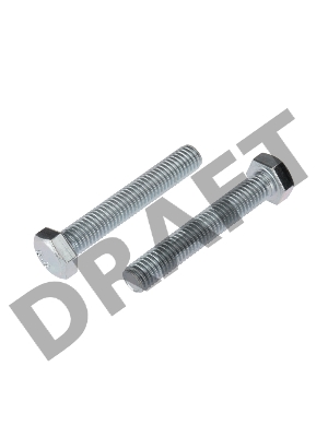 Болт шестигранный KRANZ DIN 933, 8х50,  пакет (4шт.)
