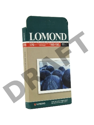Фотобумага LOMOND односторонняя, глянцевая,  A6 / 170гр./ 50 листов