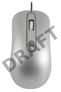 Мышь Oklick 155M серебристый оптическая (1600dpi) USB (3but)