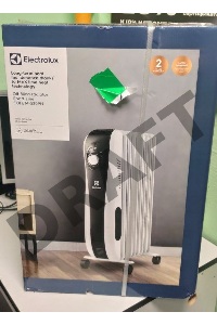 (Поврежденная упаковка, мелкие сколы)  Радиатор масляный Electrolux Sport line EOH/M-5209N 1000Вт белый