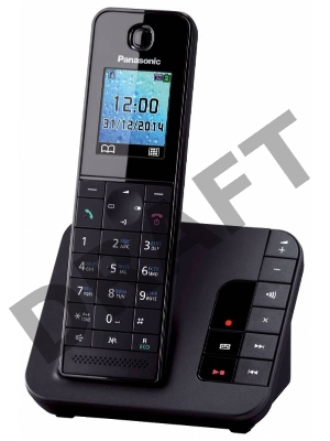 Телефон Panasonic KX-TGH220RUB  (черный) {АОН, Caller ID, 