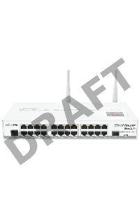 Сетевой коммутатор  Mikrotik CRS125-24G-1S-2HnD-IN Сетевой коммутатор Mikrotik CRS125-24G-1S-2HnD-IN, 24x10/100/1000 Mbit/s Gigabit Ethernet with Auto-MDI/X, 1xSFP