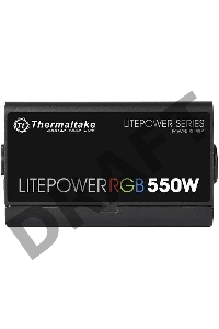 Блок питания Thermaltake Litepower RGB 550W (PS-LTP-0550NHSANE-1) v2.3, A.PFC, 80 Plus , Fan 12 cm, Retail