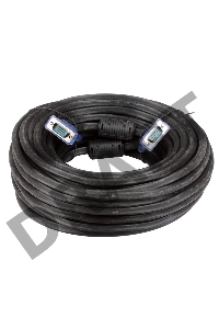 Кабель VCOM VVG6448-20M(C) Кабель монитор-SVGA card (15M-15M) 20м 2 фильтра    