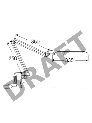 Светильник настольный Трансвит Delta1/Wh на струбцине G23 люминесцентный белый 11Вт