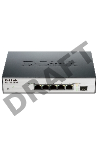 Сетевое оборудование D-Link DGS-1100-06/ME/A1A(A1B) Настраиваемый коммутатор 2 уровня с 5 портами 10/100/1000Base-T и 1 портом 100/1000Base-X SFP