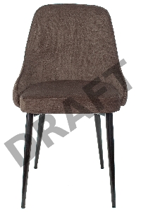 Стул для кухни Бюрократ KF-5_2 комплект 2шт коричневый Light 10 металл черный на ножках (KF-5/LT10_2)