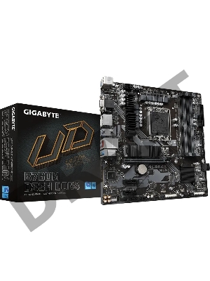 Материнская плата Gigabyte B760M DS3H DDR4 Soc-1700 Intel B760 4xDDR4 mATX AC`97 8ch(7.1) 2.5Gg RAID+HDMI+DP
