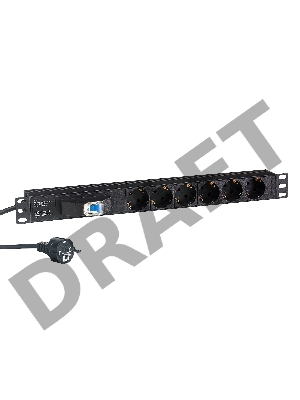 Блок розеток горизонтальный ExeGate ServerPro PDU-19H610 Al-6S-EU2.5-1P, 19 Блок розеток горизонтальный ExeGate ServerPro PDU-19H610 Al-6S-EU2.5-1P, 19