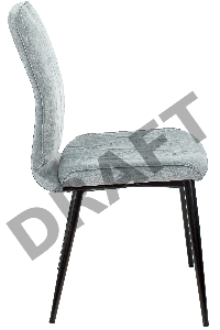 Стул для кухни Бюрократ KF-3_2 комплект 2шт серо-голубой Light 28 металл черный на ножках (KF-3/LT28_2)