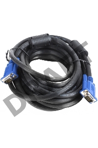 Кабель VGA 5м AOpen 2 фильтра, монитор-SVGA card 15M-15M, ACG341AD-5M 
