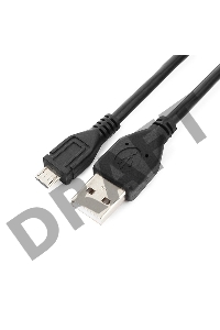 Кабель USB 2.0 Pro Cablexpert CCP-mUSB2-AMBM-1M, AM/microBM 5P, 1м, экран, черный, пакет