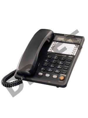 Телефон Panasonic KX-TS2365RUB (черный) {16-зн ЖКД, однокноп.набор 20 ном., автодозвон, спикерфон }