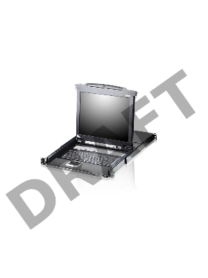 Коммутаторы консоли ATEN SINGLE RAIL 16P PS/2-USB LCDKVMP 17INCH (CL5716MR).