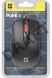 Мышь проводная DEFENDER USB OPTICAL MM-756 BLACK 52756