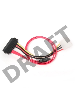 Кабель Gembird Кабель Serial ATA интерфейсный (48см) и силовой (15см) CC-SATA-C1