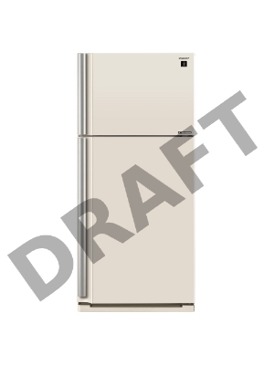 Холодильник Sharp SJ-XE55PMBE / 175 см. No Frost. A+ Бежевый.